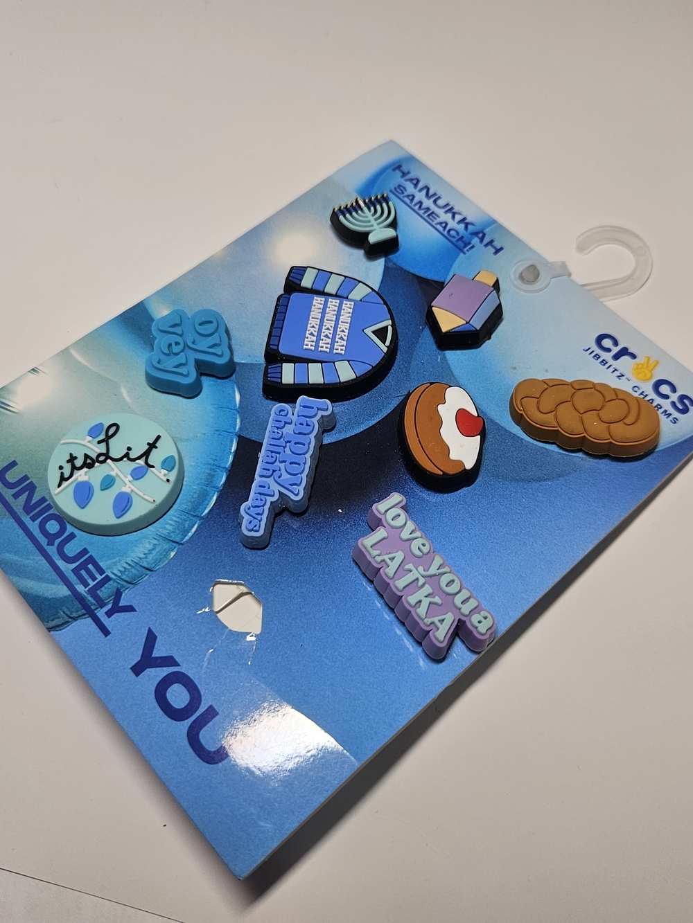 CROCS Blue & Light Blue Hanukkah Jibbitz Charm Pack